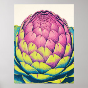Póster Audaz belleza de alcachofa