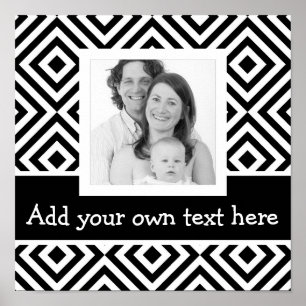 Póster Audaz foto de Instagram con Personalizado Text Che