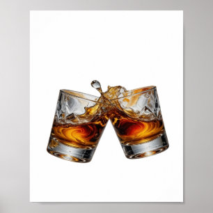 Póster Audaz Silver WHISKY SPLASH