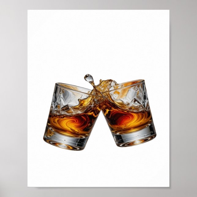 Póster Audaz Silver WHISKY SPLASH (Frente)