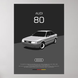 Póster Audi 80 B3