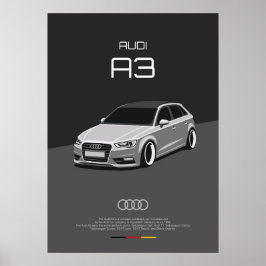 Póster Audi A3 8V