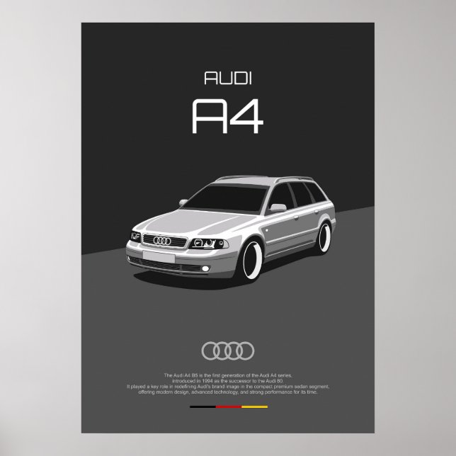 Póster Audi A4 B5 (Frente)