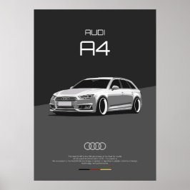 Póster Audi A4 B9