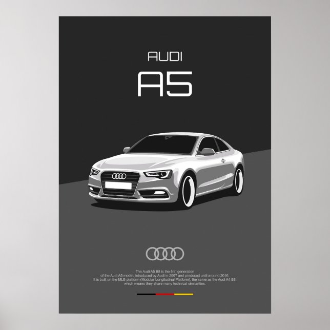 Póster Audi A5 B8 (Frente)
