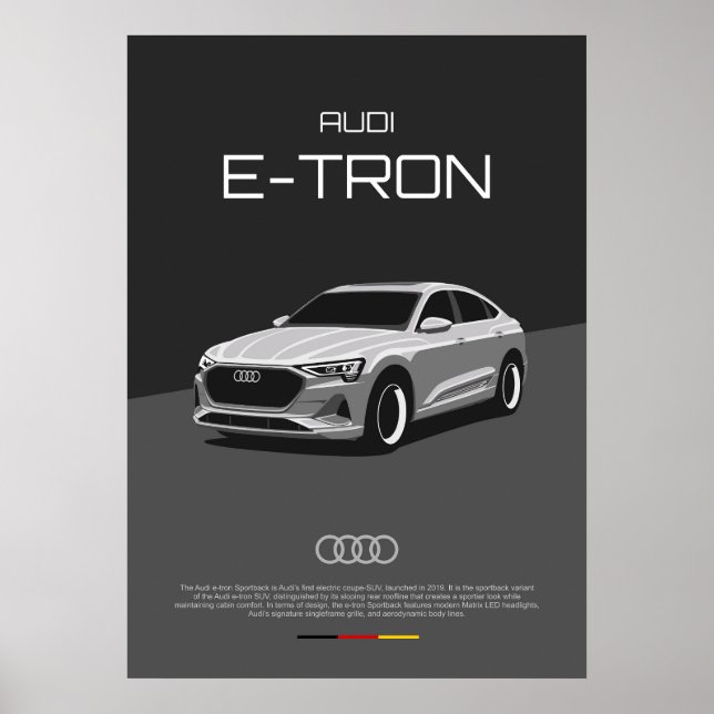 Póster Audi e-tron Sportback (Frente)