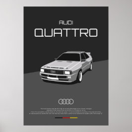 Póster Audi Quattro