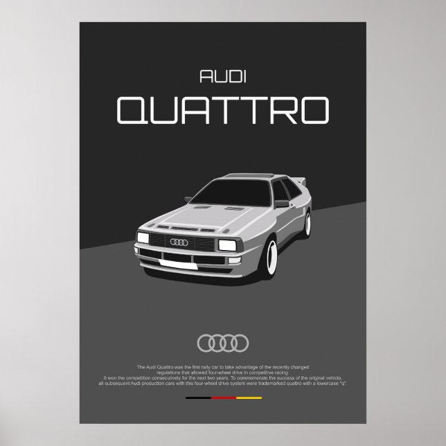 Póster Audi Quattro (Frente)