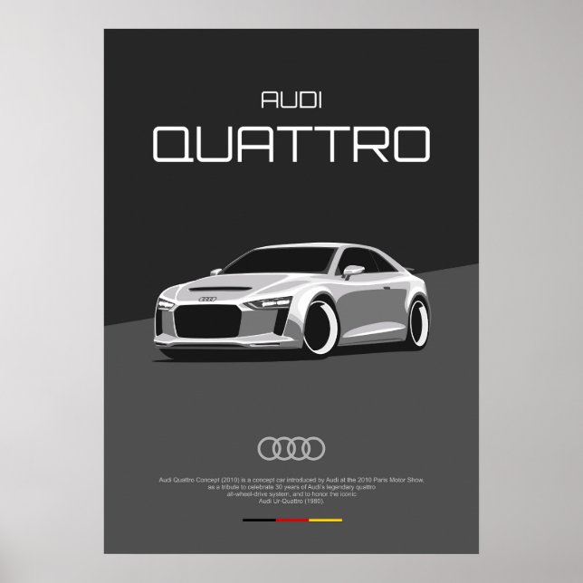 Póster Audi Quattro Concept (2010) (Frente)