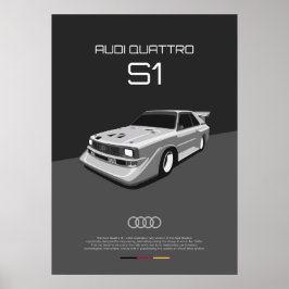 Póster Audi Quattro S1