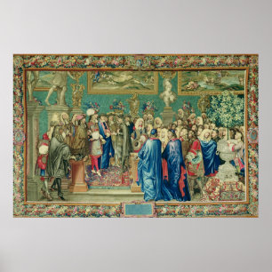 Póster Audiencia concedida por Luis XIV al Conde