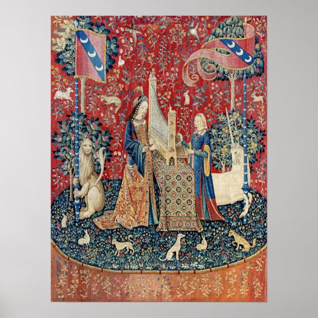 Póster Audiencia de la Dama y el Unicornio (Frente)