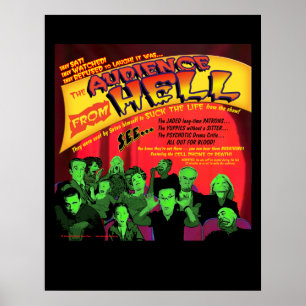 Póster Audiencia del poster del teatro del infierno