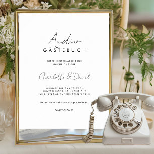 Póster Audio Gästebuch Telefon Gästebuch