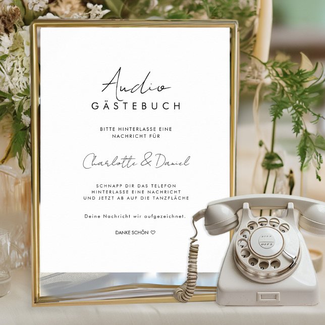 Póster Audio Gästebuch | Telefon Gästebuch (Subido por el creador)