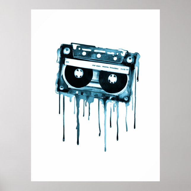 Póster Audiocassette ventilado (Frente)