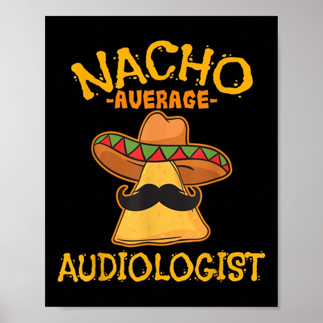 Póster Audiólogo promedio de Nacho Cinco De Mayo Fiesta (Frente)