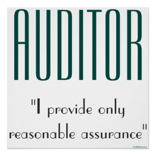 Póster "Auditor: Yo Sólo Ofrezco Garantías Razonables"