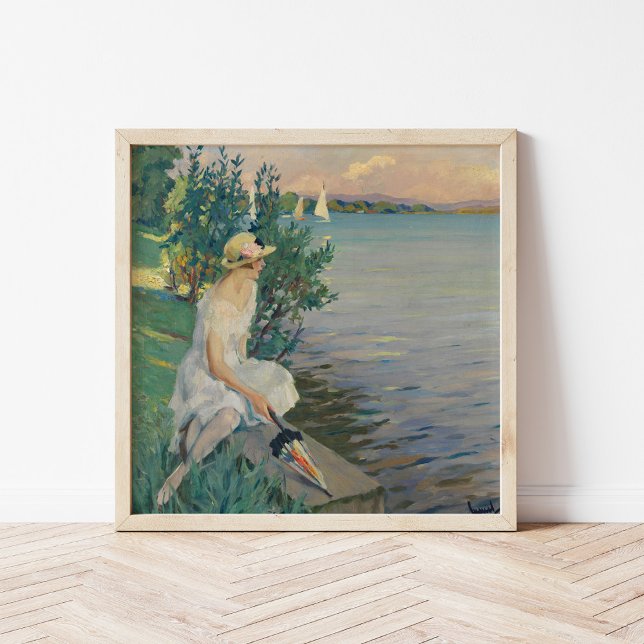 Póster Auf der Seemauer | Edward Cucuel (Subido por el creador)