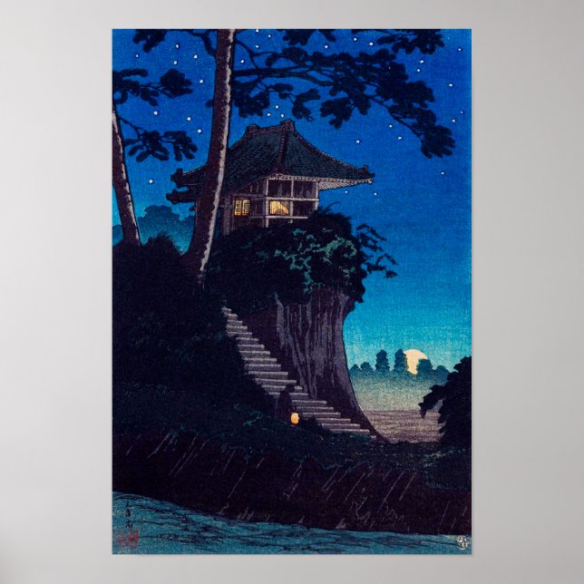 Póster Auge de luna en Tokumochi por Takahashi Shotei (Frente)