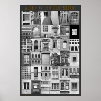 Póster Augen in der Großstadt
