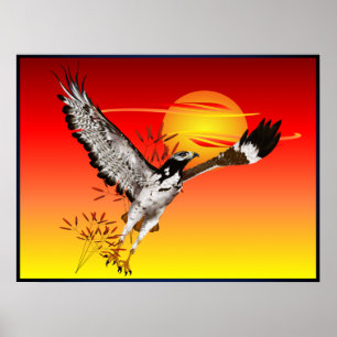 Póster Augur meeting the morning sun. 4x3 poster