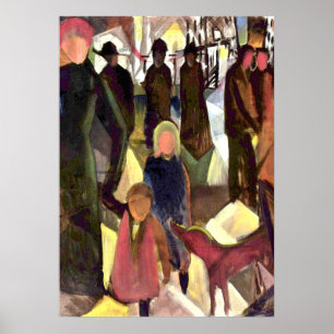 Póster August Macke, pintura, adiós
