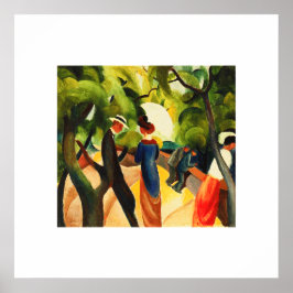 Póster August Macke. poster Bella Artes "Promenade"