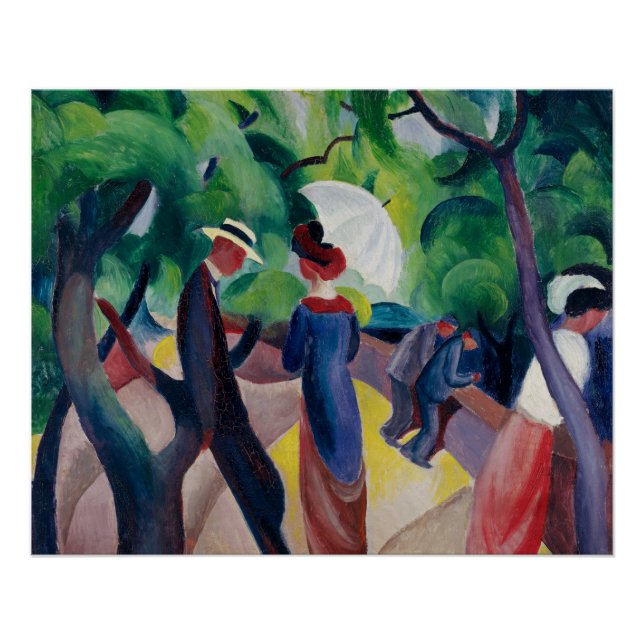 Póster August Macke Promenade (Anverso)
