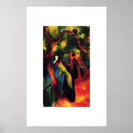 Póster August Macke. "Sunny Way" Fine Art Poster