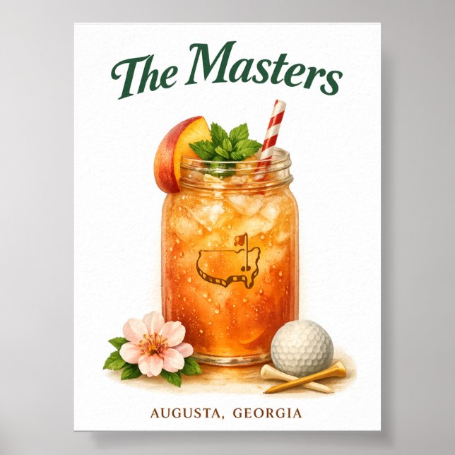 Póster Augusta Georgia Masters Descarga Digital Imprimibl (Frente)