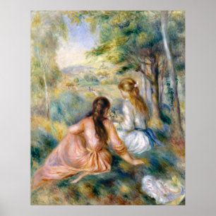 Póster Auguste Renoir en la pradera