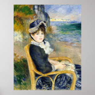 Póster Auguste Renoir, junto al mar