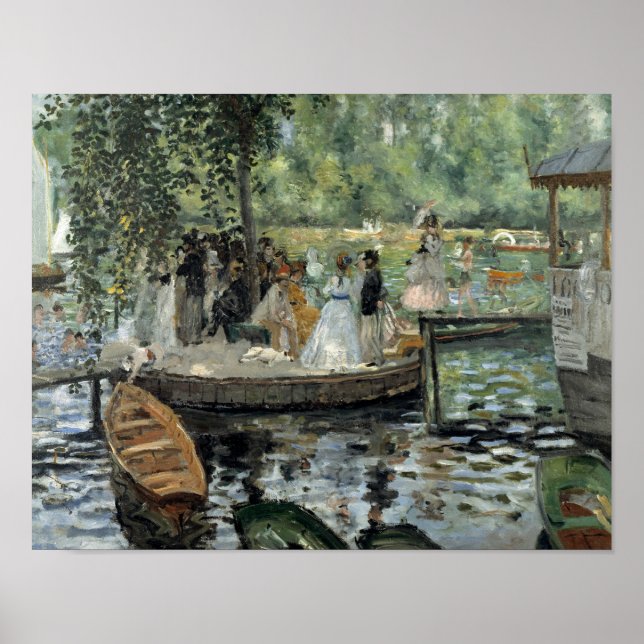 Póster Auguste Renoir - La Grenouillere (Frente)