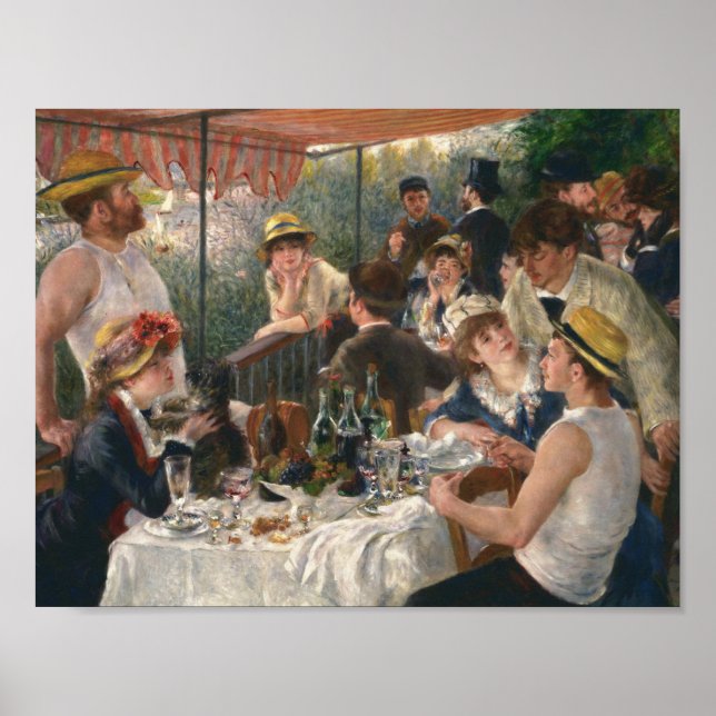 Póster Auguste Renoir - Luncheon of the Boating Party (Frente)
