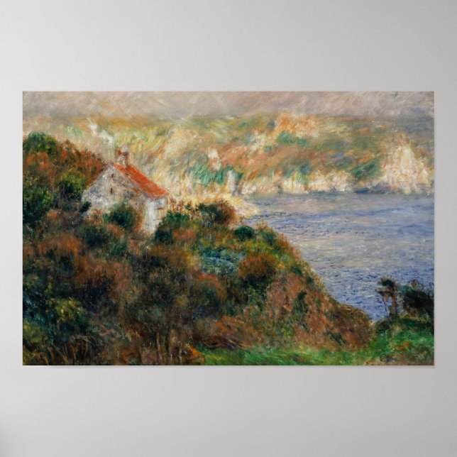 Póster Auguste Renoir - Niebla en Guernsey (Frente)