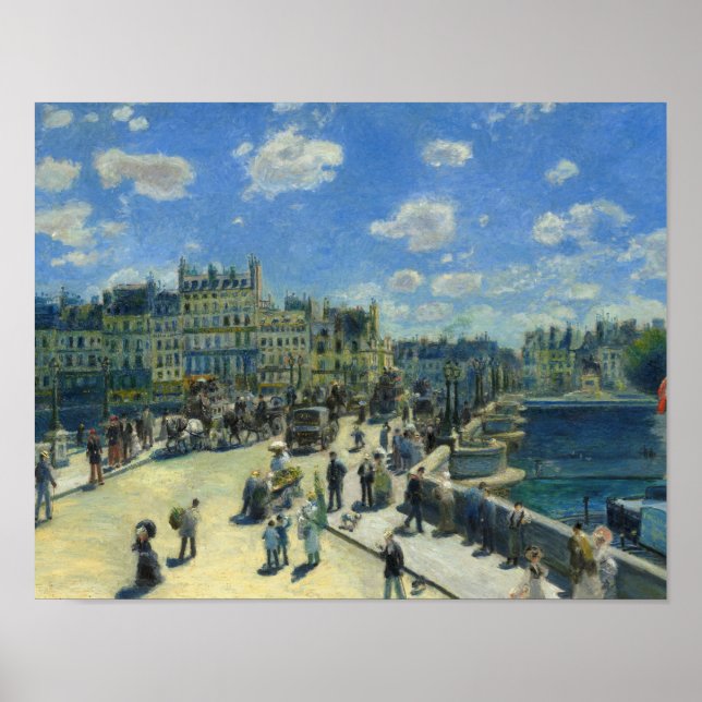 Póster Auguste Renoir - Pont Neuf, París (Frente)