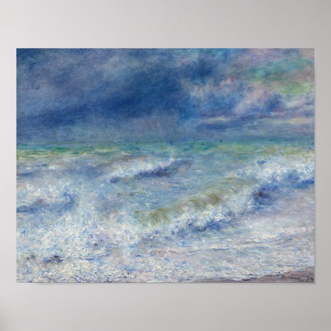 Póster Auguste Renoir - Seascape (Frente)