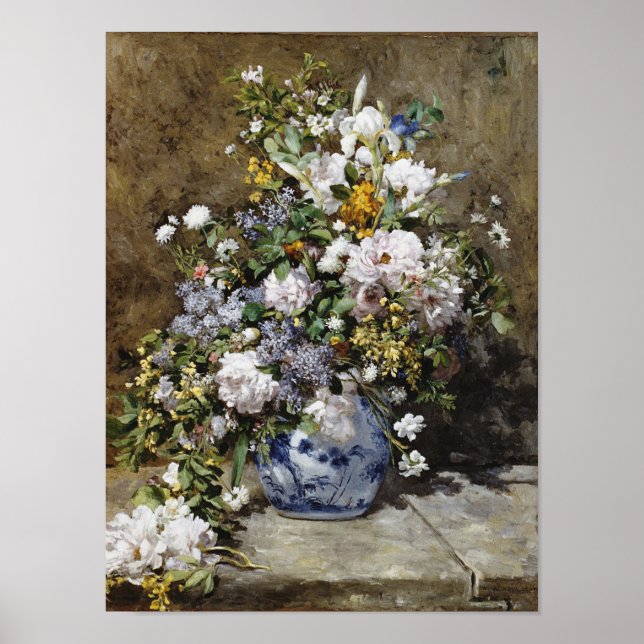 Póster Auguste Renoir - Spring Bouquet (Frente)