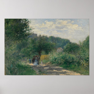 Póster Auguste Renoir - Una carretera en Louveciennes