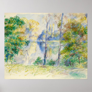 Póster Auguste Renoir - Vista de un parque