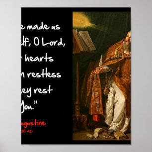 Póster Augustine - Corazón Inquieto