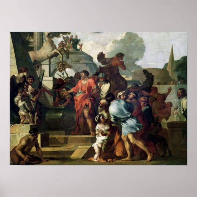 Póster Augusto ante la tumba de Alejandro III (Frente)