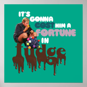 Póster Augustus Gloop - Una fortuna en el Fudge