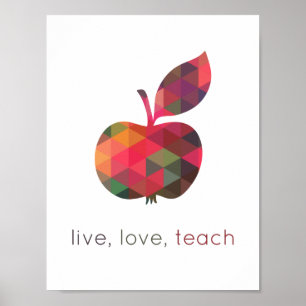 Póster Aula de Apple para Enseñanza de Amor Vivo