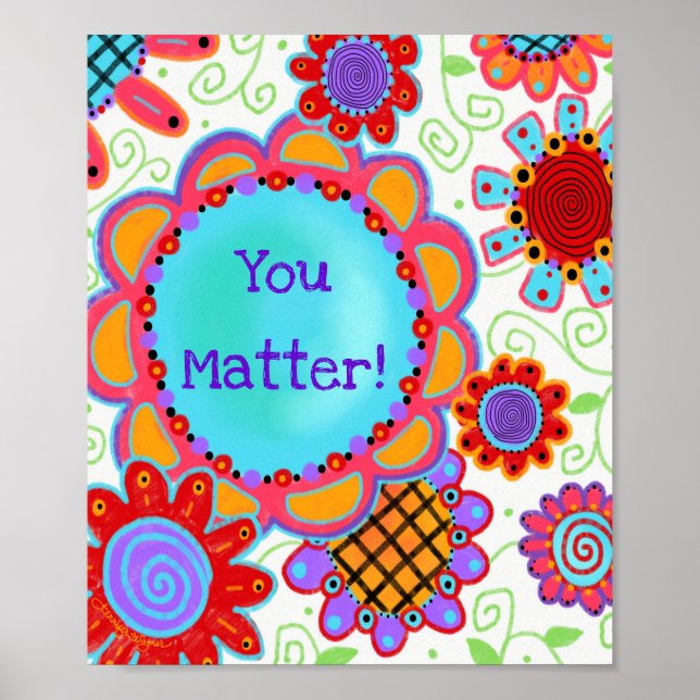 Póster Aula de Fun Floral "You Materia" (Frente)