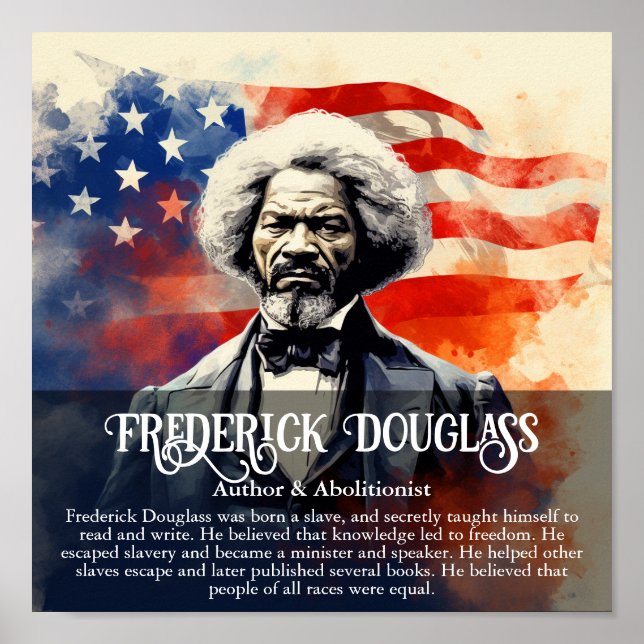 Póster Aula Frederick Douglass Black History Mona (Frente)