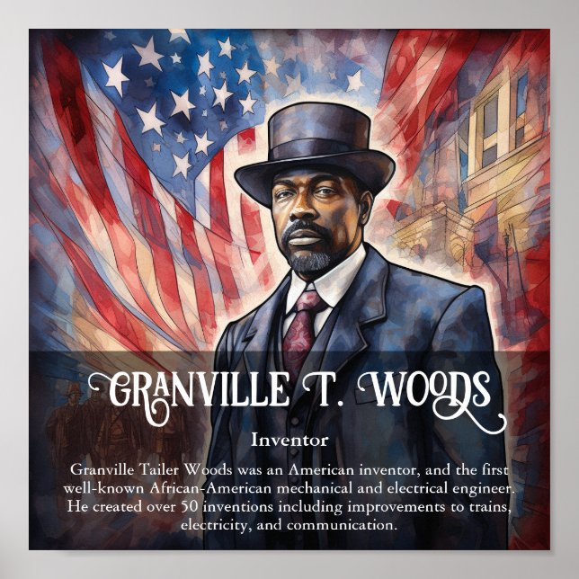Póster Aula Granville T Woods Mes de Historia Negra (Frente)