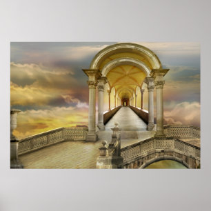 Póster Aumentando en el cielo