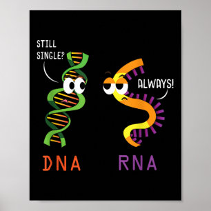 Póster Aún Un Adn Soltero Siempre Se Trata De Una Biologí
